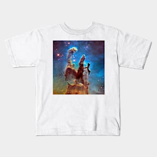 Pillars of Creation in Eagle Nebula, 2014 HST image (C032/1713) Kids T-Shirt